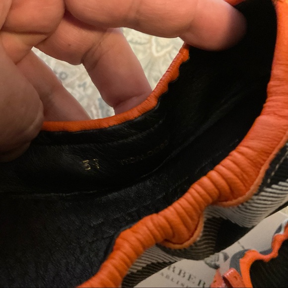 NIB BURBERRY Bridle Brogue Housecheck Cassie Ballerina Flat Womens Sz 37 US 7 - Picture 5 of 7